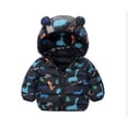 thumbnail image 2 of Vrotazzy Girls Down Jacket Winter Coat Toddlers Soft Hooded Ears Design Warm Thickened Outerwear Baby Kids Cute Outfits,Size 6-12 Months, 2 of 4