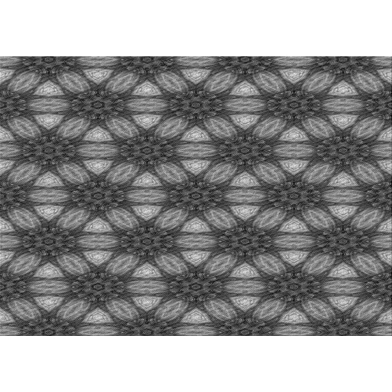 Ahgly Company Indoor Rectangle Patterned Gunmetal Gray Area Rugs, 7' x 9'