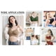 thumbnail image 4 of Padded Bralettes For Women, 6 Pcs Sports Bras For Women Pack, V Neck Cami Bando Bra For Women Girls, 4 of 5