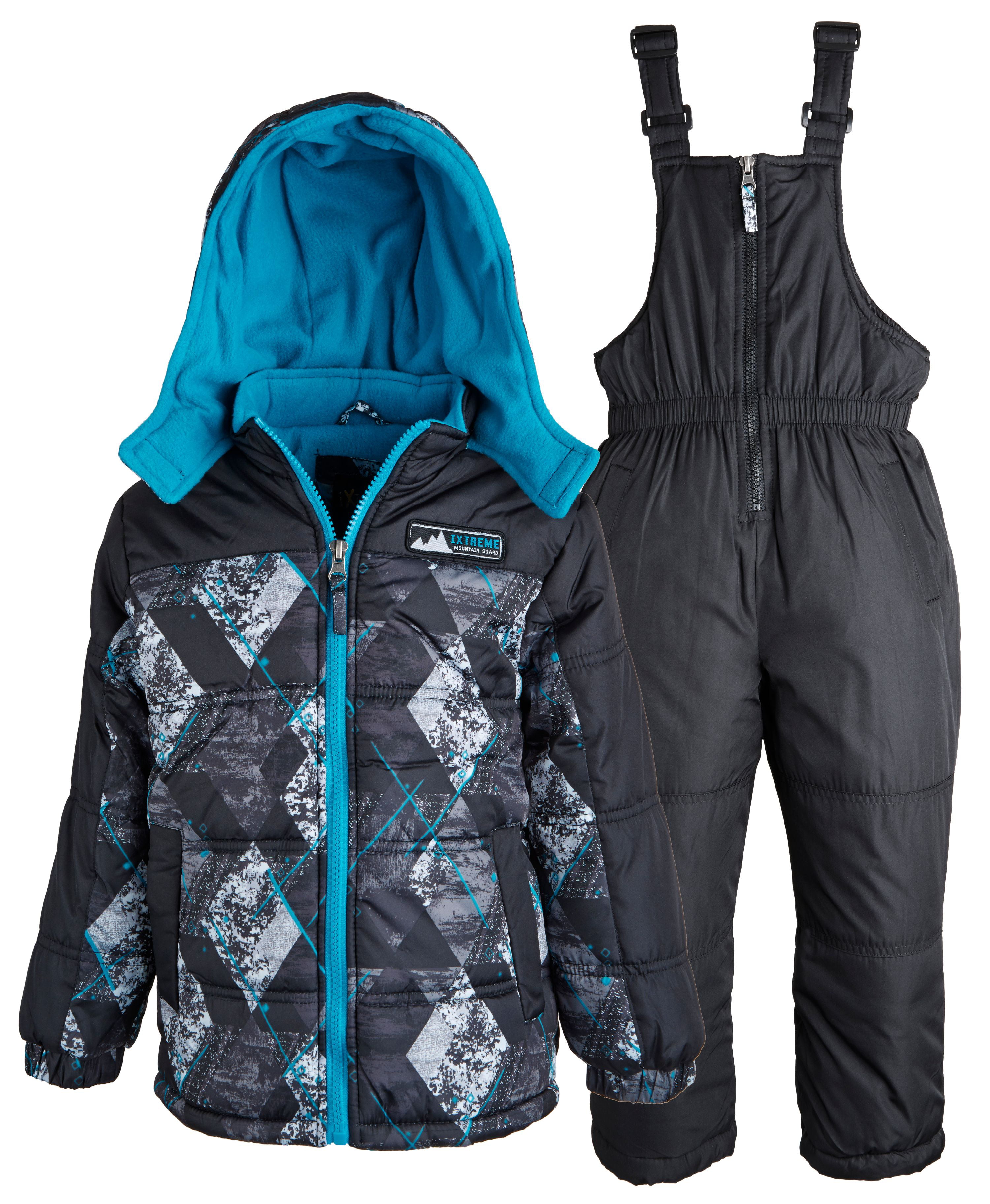 iXtreme Baby Boys Down Alternative Bubble Snowsuit Ski Bib and Jacket Set  Pajama Sets Clothing