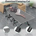 thumbnail image 2 of Seeutek XXL Folding Camping Cot for Adults Oversized Sleeping Cot with Mattress, Carry Bag, Strapping, Cot Bed for Tent, Office Support 500lbs, 2 of 9
