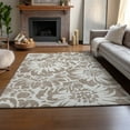 thumbnail image 6 of Addison Rugs Mayfield Washable Transitional Floral Taupe Rectangle Rug, 8' x 10', 6 of 6