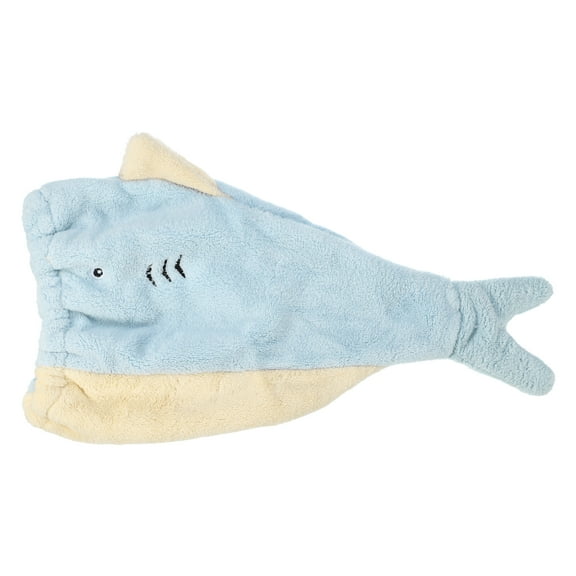 Unique Bargains Teenager Hair Drying Towel Dry Cap Towel Cap Quick Drying Lightweight Strong Absorbent Blue