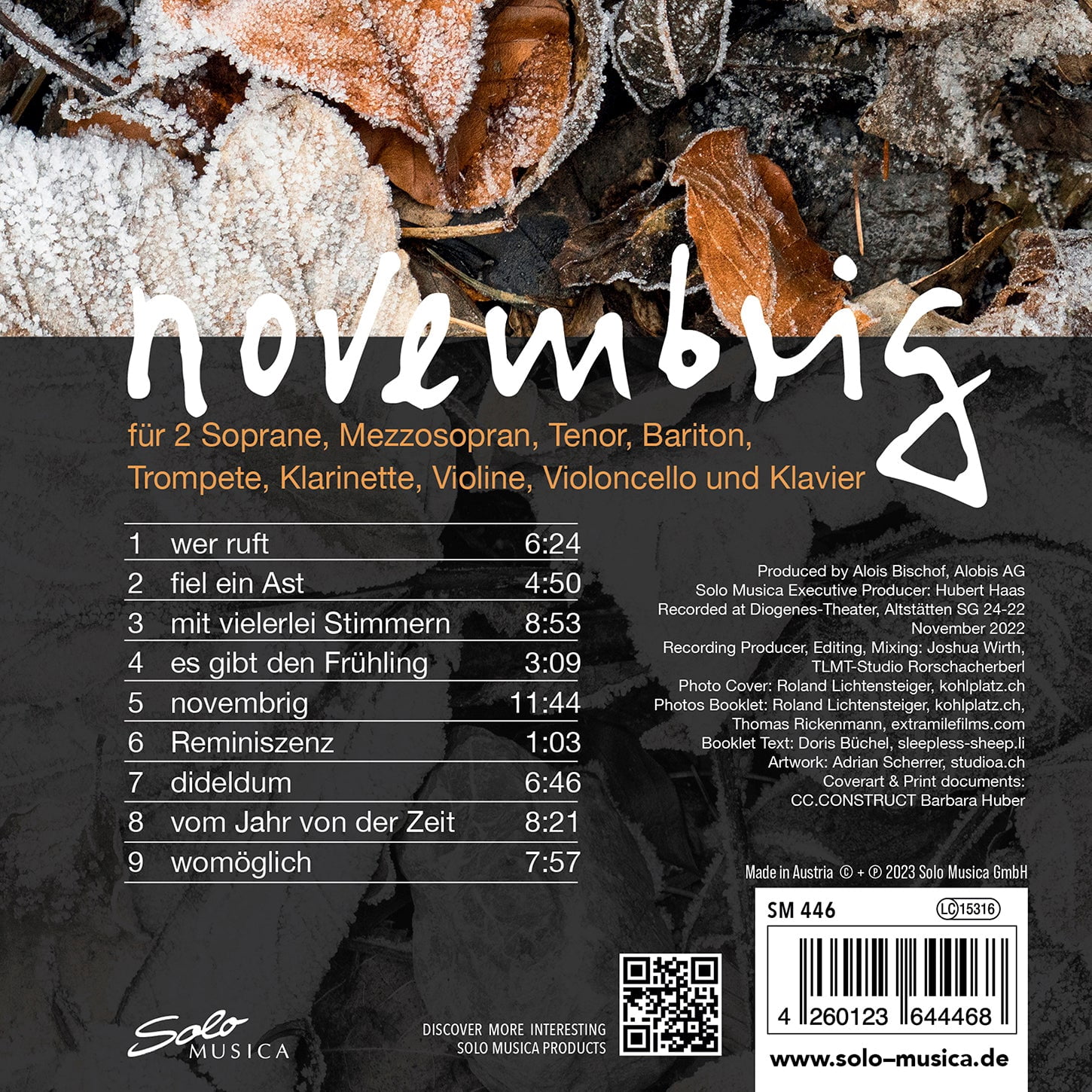 Zeitler / Gschwend / Zischg - Novembrig - Music & Performance - CD
