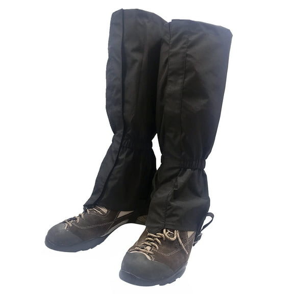Dytern Winter,1 Pair Waterproof Breathable Wearable Outdoor Skiing Climbing Hiking Snow Leg Gaiters Boot Covers Protectors (Black)