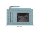 thumbnail image 2 of CATIEBYE 2Pcs Small Money Pouch PU Multipurpose Design Blue Casual Outings, 2 of 6