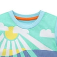 thumbnail image 3 of Cethrio Toddler Boys Graphic Tees, Casual Short Sleeve Pullover Lightweight Summer Shirts Green Size 5-6 T, 3 of 6