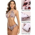thumbnail image 6 of 2 Pieces Women's Bikini Swimsuits Side Tie Triangle Bottom Swimwear Low Waisted, 6 of 7