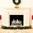 thumbnail image 6 of 9FT Real Touch Christmas Garland Pre-Lit with LED Lights, Norfolk Pine & Cypress Mixed Greenery Garland for Fireplace, Stair Railing, Indoor Outdoor Holiday Decor, 6 of 7