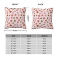 thumbnail image 6 of Wukai Hand Drawn Strawberry Premium Polyester Fleece Pillow Covers with Hidden Zipper Closure,Luxuriously Soft and Durable-20"x20", 6 of 7