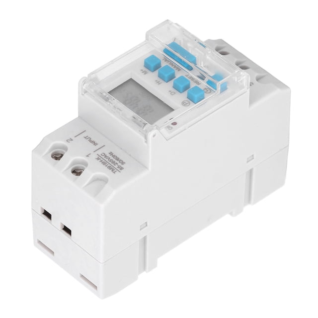 Minuterie Électronique Programmable 7 Jours, Interrupteur de Minuterie Programmable 7 Jours Minuterie Automatique de Cycle 16 Réglages Marche/arrêt avec Indicateurs LED pour la Maison