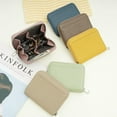 thumbnail image 2 of Genuine Leather Coin Purse RFID Blocking Short Wallet for Men Women Zipper Anti theft Wallets Lychee Pattern Purse Money Bag, 2 of 9