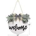 thumbnail image 3 of Viworld Welcome Wreath Sign for Front Door Decor, Farmhouse Door Wreath for Front Door with Premium Greenery in Rustic Style -Welcome Home Sign Hanging for Front Porch Housewarming for Home Decoration, 3 of 6