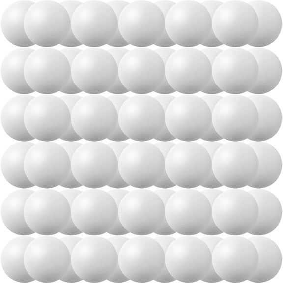 Ball Sports 50Pcs Table Tennis Premium Training Pool Seamless Plastic Ping Pong Balls Bulk White