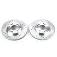 thumbnail image 2 of Power Stop Front Pair of Drilled and Slotted Brake Rotors JBR583XPR Fits 2000 Mitsubishi Eclipse, 2 of 4