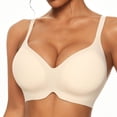 thumbnail image 2 of UQJfacai Womens Push Up Wireless Bras No Underwire Seamless Full Coverage Bralettes Supportive Comfort Padded Everyday Bra L, 2 of 5