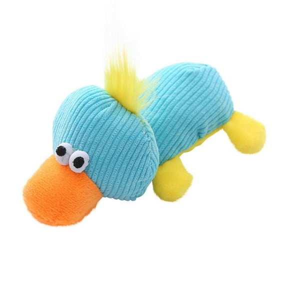 2026 New Duck Plush Toys, Stuffed Animals Toys Duck Soft Pillow Toys, Cute Plush Sound Animal Toys Teeth Grinding, Best Birthday Gifts for Holiday Xmas Easter for Friend and Family (Puppy, Blue)