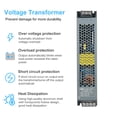 thumbnail image 4 of Fuente de alimentación regulada Transformador adaptador de fuente de alimentación ultra delgado para tira de luz LED AC190V240V a DC 12V 33A 400W Convertidor de conmutación de fuente de alimentación U Neoglint Fuente de alimentación regulada, 4 of 7