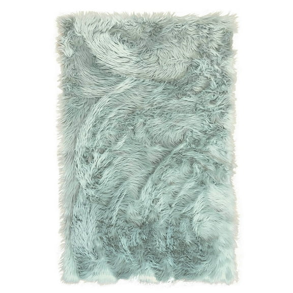 Super Area Rugs Plush Soft 7 x 5 Foot X Large Sheepskin Shag Faux Fur Rug
