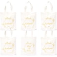 thumbnail image 4 of Bridesmaid Bags | 5 Bridesmaid Tote bags | 1 Maid of Honor Tote Bag (6 pack)$$Home Decor, Kitchen, & Other, 4 of 8
