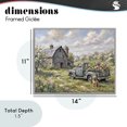 thumbnail image 4 of Stupell Industries Rustic Lodge Proud Dog by Truckload of Flowers Gray Framed Giclee Art, 14 x 11, by Tabz Jones, 4 of 8