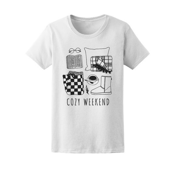 Cozy Weekend Doodles Tee Women's -Image by Shutterstock