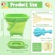 thumbnail image 3 of 4pcs Bucket Beach Toys Set, Foldable Beach Bucket with Bucket Shovels Sea Animals Molds, Beach Sand Toys Kit for Summer Beach Games Kids Boys Girls (G, 3 of 4