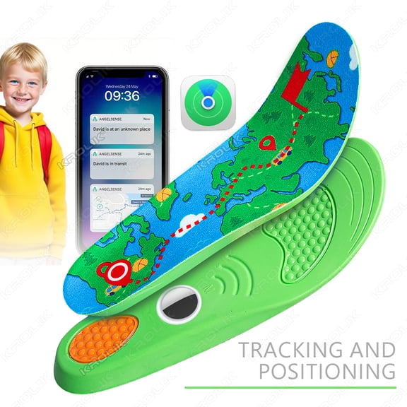 Insoles for AirTag Tracking Device, Hidden & Comfortable Holder Securely Mounted Shoe Inserts, Anti-Lost Tracker Insoles for Kids and Seniors