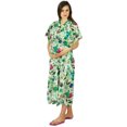 thumbnail image 2 of Bimba Nursing Cotton Kaftan Front Buttons Maternity Wear- Baby Shower To Be Moms Gift, 2 of 6