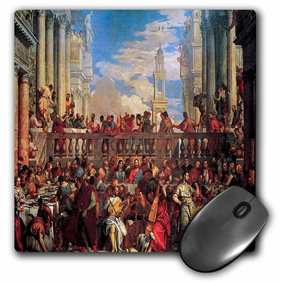 3dRose, The Wedding Feast at Cana by Veronese, MousePad