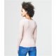 thumbnail image 2 of Aeropostale Playera básica acanalada Seriously Soft para mujer, rosa, XS Aeropostale Camiseta básica, 2 of 2