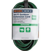 WorkChoice 50FT SJTW 16/3 Extension Cord Green For Outdoor use