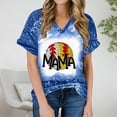 thumbnail image 1 of Fiudx Ropa de Mujer Camiseta Holgada Estampada con Cuello En V y Manga Corta para Mujer, 1 of 5