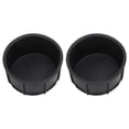 thumbnail image 2 of Cup Holder Insert Liner, 2Pcs/Set Center Console Cup Holder Insert Liner Black Rubber  Protection Universal Replacement For Automotive Interior Accessory, 2 of 8