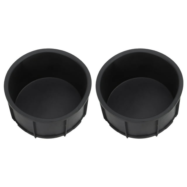 2 unids/set portavasos para consola central forro de inserción protección UV de goma negra accesorios interiores automotrices Jadeshay A
