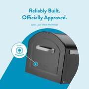 Architectural Mailboxes Centennial Post Mount Mailbox, Black, Extra Large