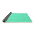 thumbnail image 2 of Ahgly Company Indoor Rectangle Abstract Turquoise Blue Modern Area Rugs, 2' x 5', 2 of 4