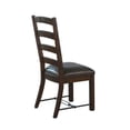 thumbnail image 4 of Flint Dining Side Chair Set of 2- Fabric- Dark Brown Mahogany- 19 Inch, 4 of 6