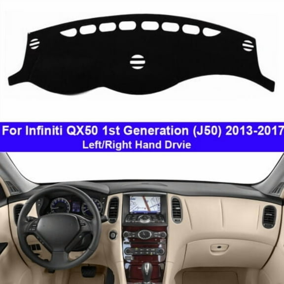 Car Auto DashMat Dashboard Cover Carpet Cape For Infiniti QX50 J50 2013 - 2017