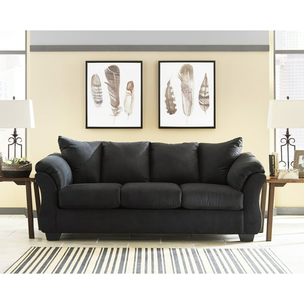 Flash Furniture Signature Design by Ashley Darcy Sofa in Black