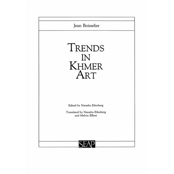 Studies on Southeast Asia Trends in Khmer Art, (Paperback)
