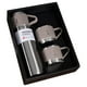 thumbnail image 1 of Taza térmica de viaje, vaso de acero inoxidable con tapa, recipiente hermético para bebidas frías y calientes, ideal para el trabajo o el transporte (plateado)., 1 of 9