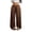 Brown, variant on Womens Leopard Print Pants Wide Leg Lounge Sweatpants Elastic Waist Casual Trousers with Pockets