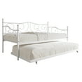 thumbnail image 2 of Castle Place Stylish Twin Metal Daybed with Trundle, White, 2 of 8