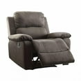 thumbnail image 2 of 38" X 38" X 39" Charcoal Polished Microfiber Fabric Recliner, 2 of 2