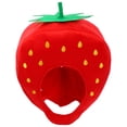 thumbnail image 1 of FELTECHELECTR 1 pieza de sombrero de fresa dulce con capucha de frutas para fiesta, disfraz de cosplay, accesorio para fotos, 1 of 5