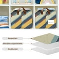 thumbnail image 4 of Yayeee Foldable Storage Basket for Shelves with Handles Waterproof Cloth Bins, Retro Colorful Stripes, 4 of 7