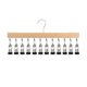 thumbnail image 1 of Percha para pantalones con 12 pinzas, organizador de armario que ahorra espacio, sin dejar rastro, con pinzas metálicas para pantalones de yoga, leggings, vaqueros y faldas., 1 of 8