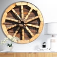 thumbnail image 2 of DesignArt Antique Wagon Wheel Large Wall Clock, 2 of 2