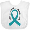 thumbnail image 3 of Inktastic Ovarian Cancer Awareness Ribbon Boys or Girls Baby Bib, 3 of 4